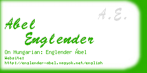 abel englender business card